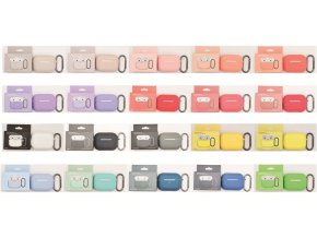 Jednobarevný obal s karabinou pro AirPods PRO / 2 PRO (Barva Yellow)