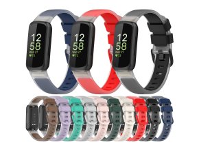 Jednobarevný transparentní řemínek pro Fitbit Inspire 3 (Barva náramku Tyrkysová)