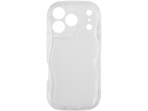 68228 1 silikonovy vlnkovany pruhledny kryt pro iphone 17 pro max