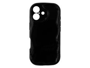 68246 1 silikonovy vlnkovany cerny kryt pro iphone 17