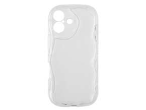 68252 1 silikonovy vlnkovany pruhledny kryt pro iphone 17