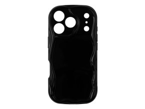 68255 1 silikonovy vlnkovany cerny kryt pro iphone 17 pro