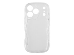 68258 1 silikonovy vlnkovany pruhledny kryt pro iphone 17 pro