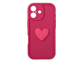 68267 1 silikonovy ruzovy kryt s 3d srdickem pro iphone 17
