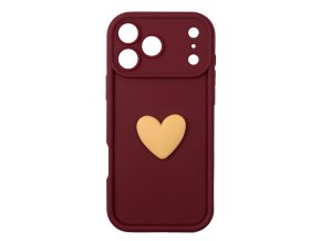 68321 silikonovy vinovy kryt s 3d srdickem pro iphone 17 pro max