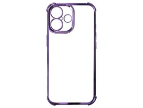 68729 pruhledny kryt s fialovou hranou pro iphone 17