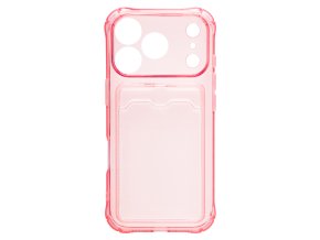 69404 silikonovy ruzovy kryt s penezenkou pro iphone 17 pro