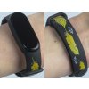 Náhradní náramek Mi band 3/4/5/6/7 Peří žluté (Barevná varianta Bílá, Pro Přístroj Xiaomi Mi Band 7)