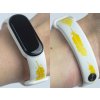 Náhradní náramek Mi band 3/4/5/6/7 Peří žluté (Barevná varianta Bílá, Pro Přístroj Xiaomi Mi Band 7)