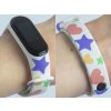 Náhradní náramek Mi band 3/4/5/6/7 Hvězdy a srdíčka (Barevná varianta Bílá, Pro Přístroj Xiaomi Mi Band 7)