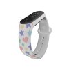 Náhradní náramek Mi band 3/4/5/6/7 Hvězdy a srdíčka (Barevná varianta Bílá, Pro Přístroj Xiaomi Mi Band 7)