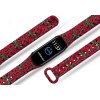 Náhradní náramek Mi band 3/4/5/6/7 Červené růže (Barva Vícebarevná, Pro Přístroj Xiaomi Mi Band 7)
