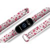 Náhradní náramek Mi band 3/4/5/6/7 Sakura (Barevná varianta Bílá, Pro Přístroj Xiaomi Mi Band 7)