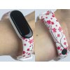 Náhradní náramek Mi band 3/4/5/6/7 Sakura (Barevná varianta Bílá, Pro Přístroj Xiaomi Mi Band 7)