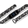 Náhradní náramek Mi band 3/4/5/6/7 Lebky (Barevná varianta Bílá, Pro Přístroj Xiaomi Mi Band 7)