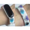 Náhradní náramek Mi band 3/4/5/6/7 Moderna (Barva Vícebarevná, Pro Přístroj Xiaomi Mi Band 7)