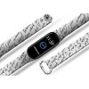 Náhradní náramek Mi band 3/4/5/6/7 Caroline (Barevná varianta Bílá, Pro Přístroj Xiaomi Mi Band 7)