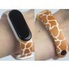 Náhradní náramek Mi band 3/4/5/6/7 Žirafí srst (Barevná varianta Bílá, Pro Přístroj Xiaomi Mi Band 7)