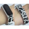 Náhradní náramek Mi band 3/4/5/6/7 Kraví kožešina (Barva Vícebarevná, Pro Přístroj Xiaomi Mi Band 7)