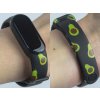 Náhradní náramek Mi band 3/4/5/6/7 Avokádo (Barevná varianta Bílá, Pro Přístroj Xiaomi Mi Band 7)