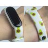Náhradní náramek Mi band 3/4/5/6/7 Avokádo (Barevná varianta Bílá, Pro Přístroj Xiaomi Mi Band 7)