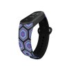Náhradní náramek Mi band 3/4/5/6/7 Modro-Fialový Hexagon (Barevná varianta Bílá, Pro Přístroj Xiaomi Mi Band 7)