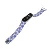 Náhradní náramek Mi band 3/4/5/6/7 Modro-Fialový Hexagon (Barevná varianta Bílá, Pro Přístroj Xiaomi Mi Band 7)