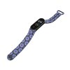 Náhradní náramek Mi band 3/4/5/6/7 Modro-Fialový Hexagon (Barevná varianta Bílá, Pro Přístroj Xiaomi Mi Band 7)