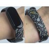 Náhradní náramek Mi band 3/4/5/6/7 Horor (Barevná varianta Bílá, Pro Přístroj Xiaomi Mi Band 7)