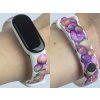Náhradní náramek Mi band 3/4/5/6/7 Barevné bubliny (Barevná varianta Bílá, Pro Přístroj Xiaomi Mi Band 7)