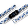 Náhradní náramek Mi band 3/4/5/6/7 Modří sloni (Barevná varianta Bílá, Pro Přístroj Xiaomi Mi Band 7)
