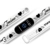 Náhradní náramek Mi band 3/4/5/6/7 na přání: Okřídlené srdce + Jméno (Barva Vícebarevná, Pro Přístroj Xiaomi Mi Band 7)