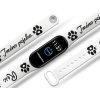 Náhradní náramek Mi band 3/4/5/6/7 na přání: Packa + Jméno + Packa (Barva Vícebarevná, Pro Přístroj Xiaomi Mi Band 7)