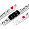Náhradní náramek Mi band 3/4/5/6/7 na přání: Jméno a datum narození dítěte (Barva Vícebarevná, Pro Přístroj Xiaomi Mi Band 7)