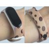 Náhradní náramek Mi band 3/4/5/6/7 Kávová zrnka (Barva Vícebarevná, Pro Přístroj Xiaomi Mi Band 7)