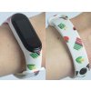 Náhradní náramek Mi band 3/4/5/6/7 Kwanzaa (Barevná varianta Bílá, Pro Přístroj Xiaomi Mi Band 7)