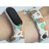 Náhradní náramek Mi band 3/4/5/6/7 Ananas (Barevná varianta Bílá, Pro Přístroj Xiaomi Mi Band 7)