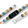 Náhradní náramek Mi band 3/4/5/6/7 Kostky (Barevná varianta Bílá, Pro Přístroj Xiaomi Mi Band 7)