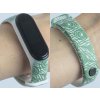 Náhradní náramek Mi band 3/4/5/6/7 Paví pera (Barevná varianta Bílá, Pro Přístroj Xiaomi Mi Band 7)