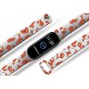 Náhradní náramek Mi band 3/4/5/6/7 Lišky (Barevná varianta Bílá, Pro Přístroj Xiaomi Mi Band 7)