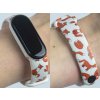 Náhradní náramek Mi band 3/4/5/6/7 Lišky (Barevná varianta Bílá, Pro Přístroj Xiaomi Mi Band 7)