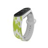 Náhradní náramek Mi band 3/4/5/6/7 Zelená skvrna (Barevná varianta Bílá, Pro Přístroj Xiaomi Mi Band 7)