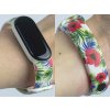 Náhradní náramek Mi band 3/4/5/6/7 Ibišek (Barva Vícebarevná, Pro Přístroj Xiaomi Mi Band 7)