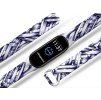 Náhradní náramek Mi band 3/4/5/6/7 Grafity (Barva Vícebarevná, Pro Přístroj Xiaomi Mi Band 7)