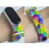 Náhradní náramek Mi band 3/4/5/6/7 Hexagon (Barva Vícebarevná, Pro Přístroj Xiaomi Mi Band 7)