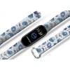 Náhradní náramek Mi band 3/4/5/6/7 Modré lebky (Barevná varianta Bílá, Pro Přístroj Xiaomi Mi Band 7)