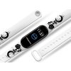 Náhradní náramek Mi band 3/4/5/6/7 Černá růže (Barevná varianta Bílá, Pro Přístroj Xiaomi Mi Band 7)