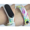 Náhradní náramek Mi band 3/4/5/6/7 Cákance barev (Barevná varianta Bílá, Pro Přístroj Xiaomi Mi Band 7)