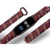 Náhradní náramek Mi band 3/4/5/6/7 Korejské písmo (Barevná varianta Bílá, Pro Přístroj Xiaomi Mi Band 7)