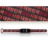 Náhradní náramek Mi band 3/4/5/6/7 Korejské písmo (Barevná varianta Bílá, Pro Přístroj Xiaomi Mi Band 7)